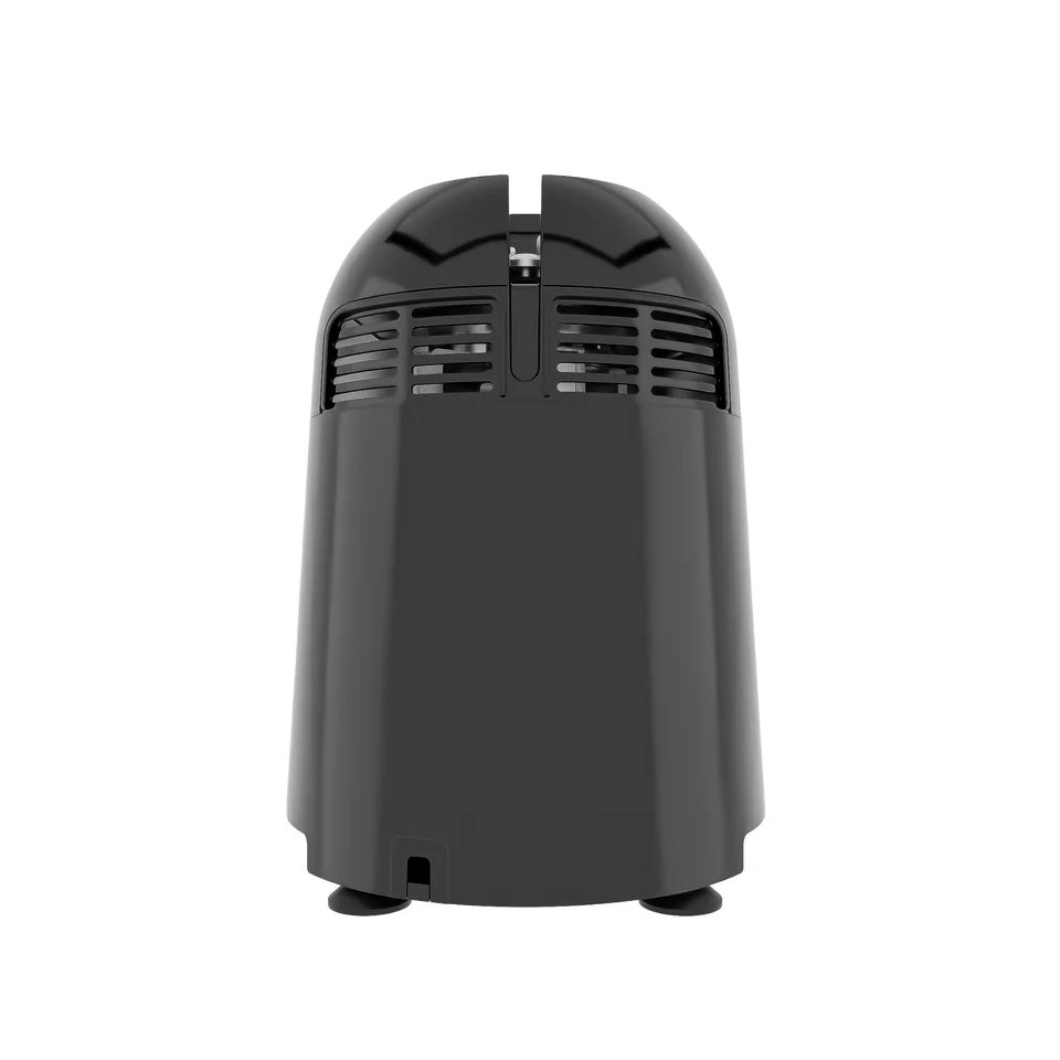 The back of the mixer grinder, with its air vents, on white