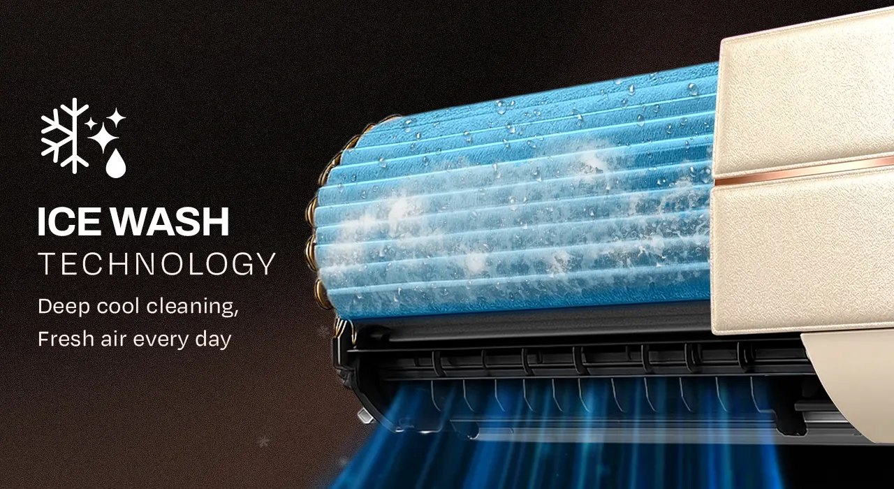 Ice Wash technology: deep cool cleaning, fresh air every day