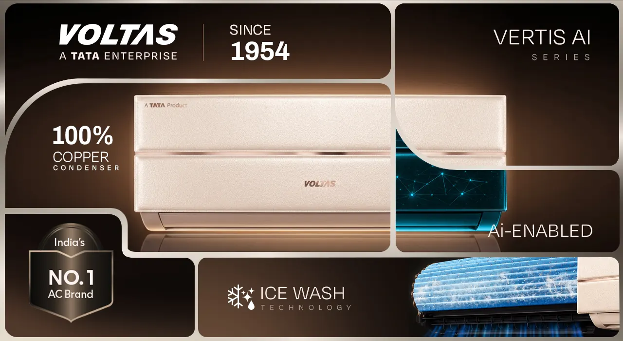 The brand since 1954: a 100% copper condenser, AI and Ice Wash technology
