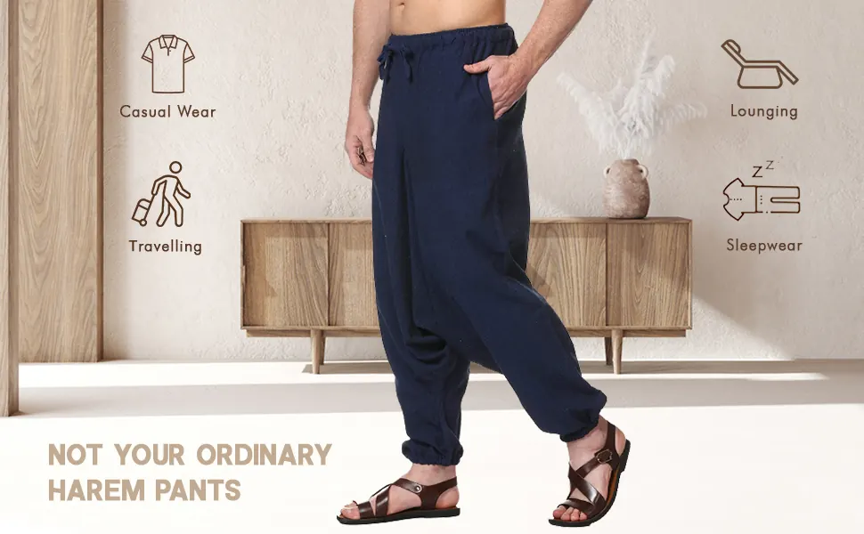Not your ordinary harem pants: for casual wear, travelling, lounging and sleepwear