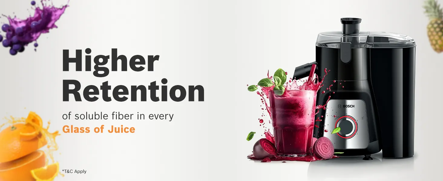 Higher retention of soluble fibre in every glass of juice