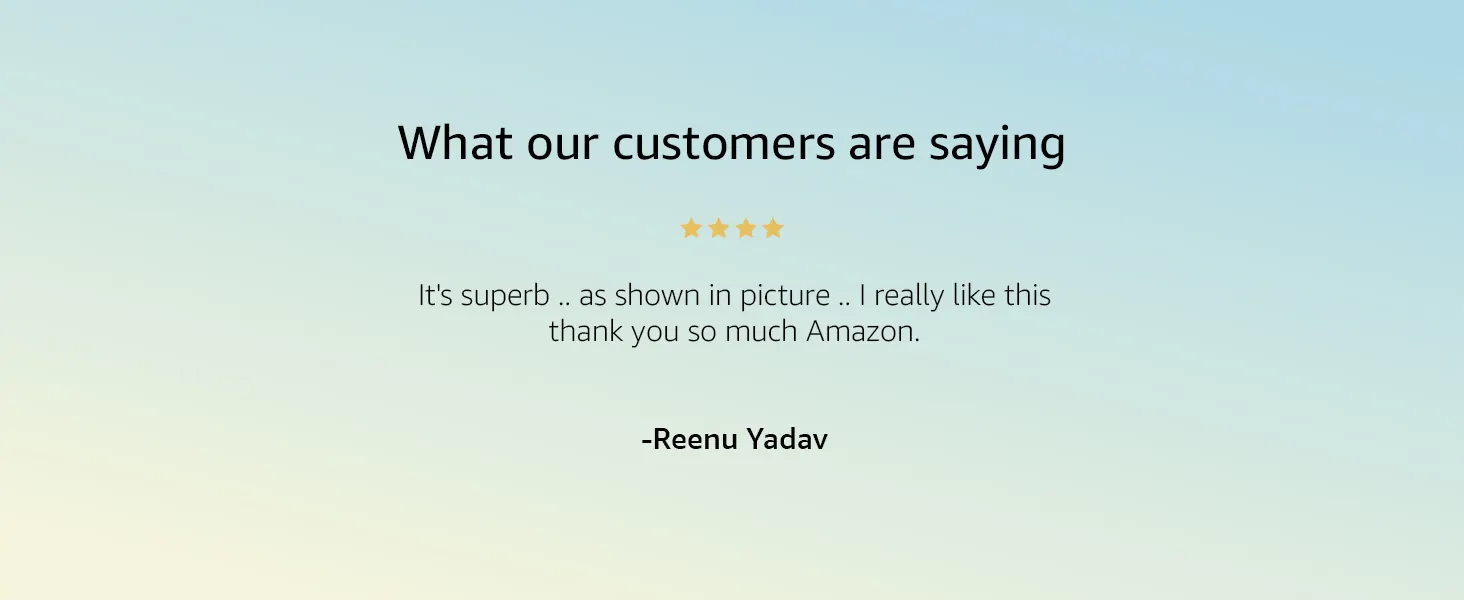 What our customers are saying: “superb, as shown in the picture”