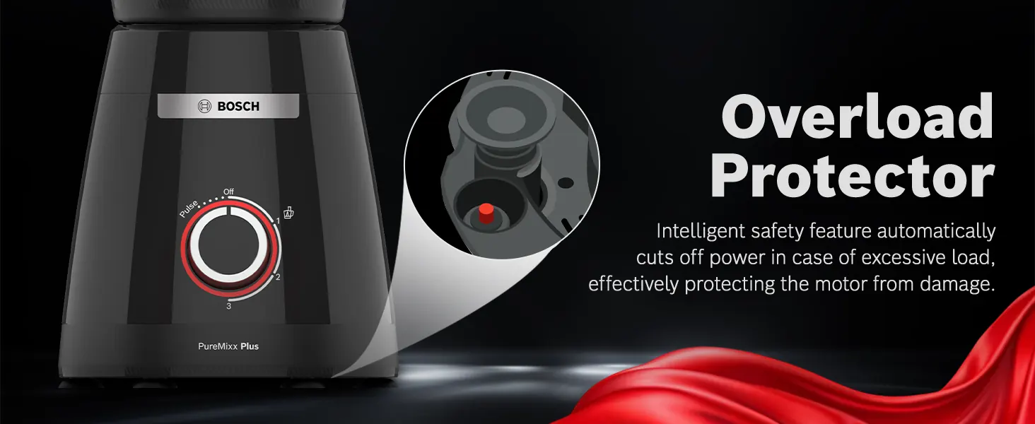 An overload protector that cuts the power when the load is too heavy