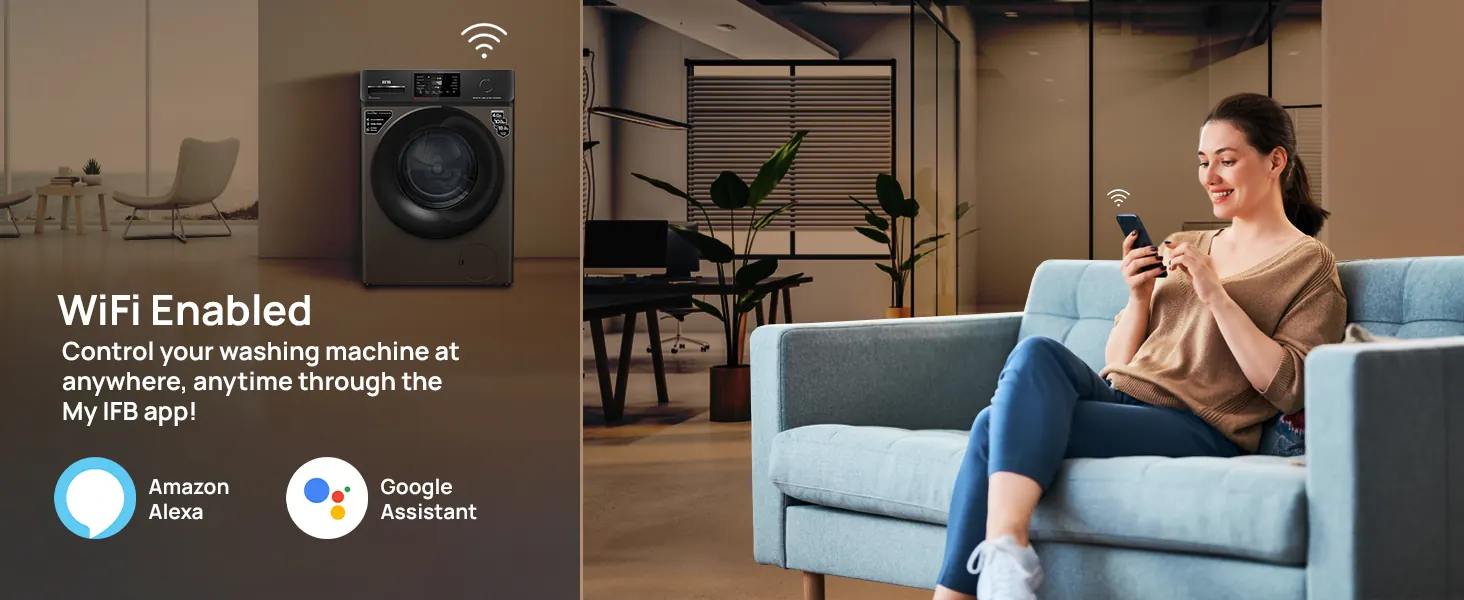 Wi-Fi: run the washing machine from anywhere, with Alexa and Google Assistant
