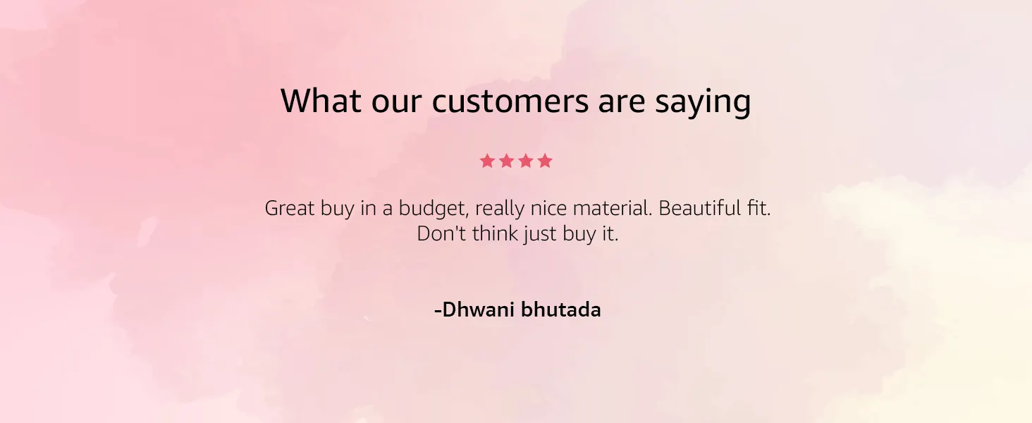 What our customers are saying: four stars, “great buy in a budget, really nice material”